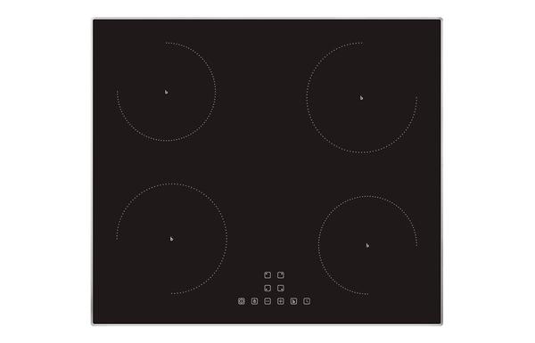 Prima PRIH024 60cm Framed Induction Hob - Black & St/Steel